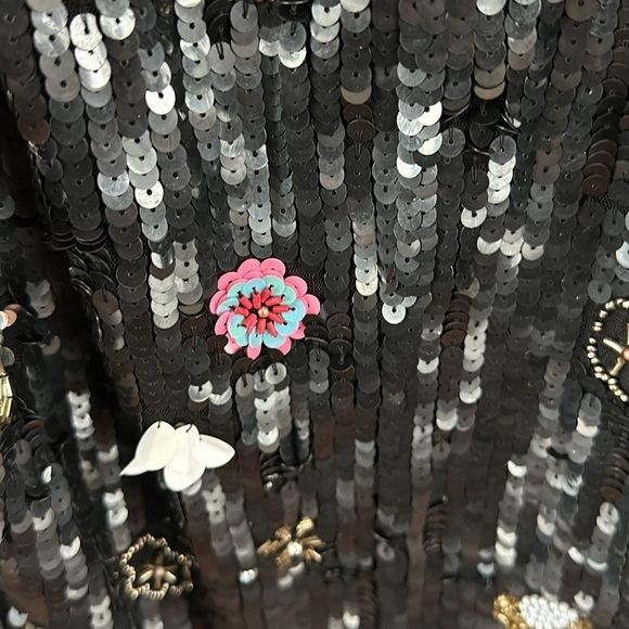 MAC DUGGAL
Black Floral Sequined Strapless Column dress size 8 NWT - Picture 12 of 13